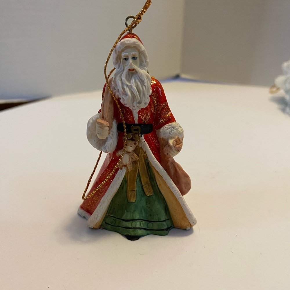 Vintage Arnart Santa Claus In America Ornament Collector Christmas Memories 1988